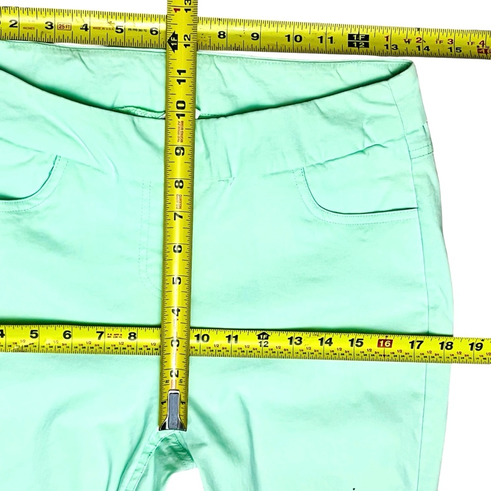 Lulu-B Ankle Pants Green Pull On Stretchy Sz 8 NWOT - Picture 7 of 11